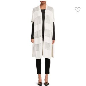 BRUNO MAGLI Women’s White Cashmere Blend Duster One Size